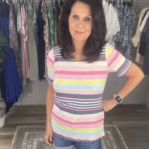 BIBI I GOT STRIPES TERRY TOP (S-L)